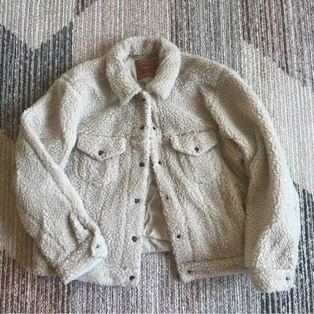 Sherpa Fleece Jacket - Cream